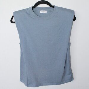 Babaton Shoulder Pad Tank ~ XS ~ 2021 ~ Muted Blue Grey